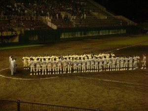 試合終了直後